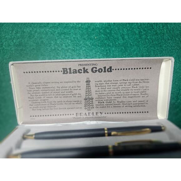Vintage Bradley Corporate Back Pen Mechanical Pencil and pen Set - Picture 1 of 10